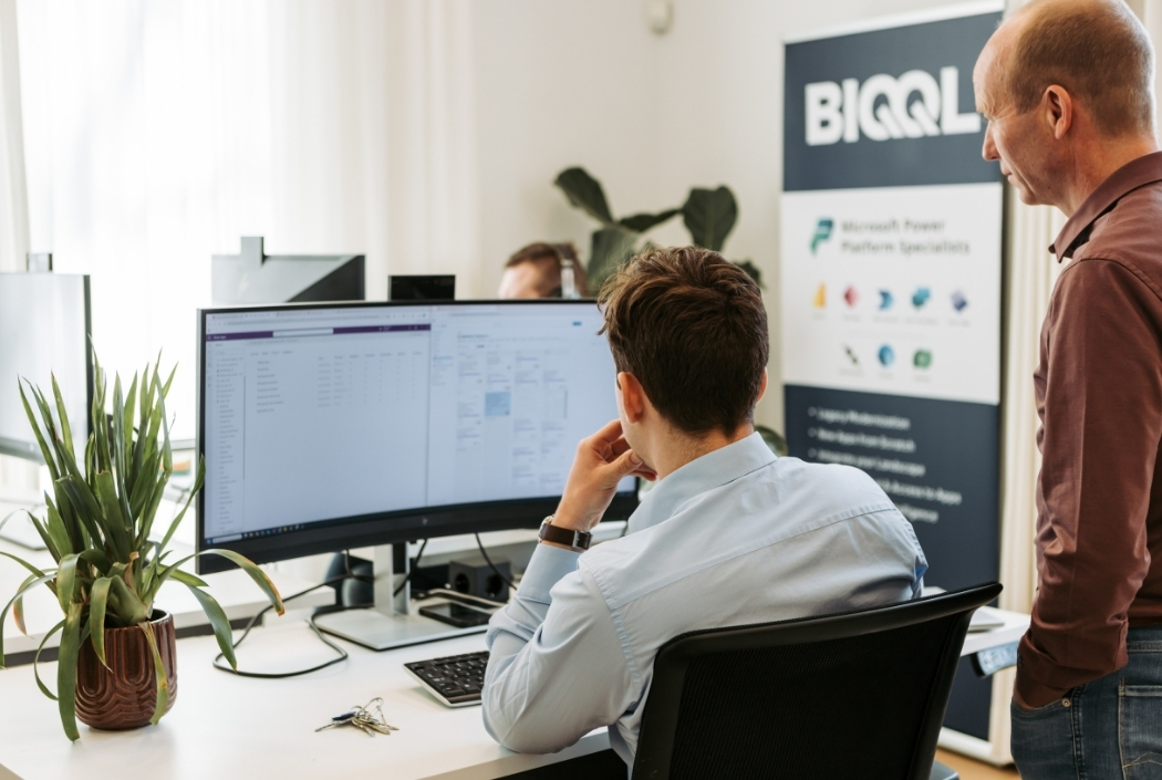 Afbeelding van BIQQL low-code software in actie