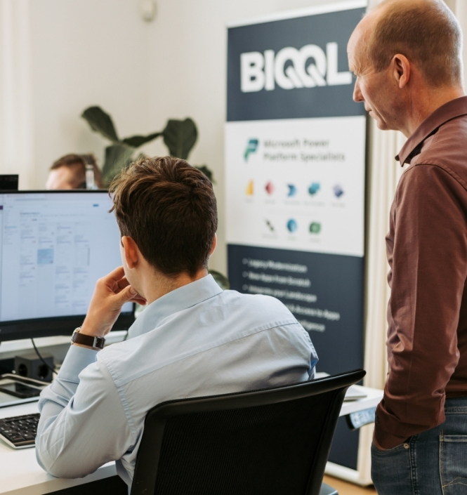Afbeelding van BIQQL low-code software in actie